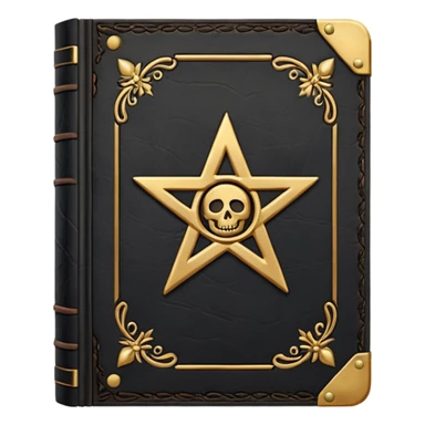 black magic book sticker