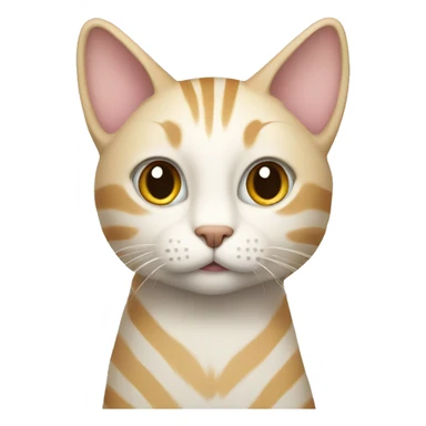 Light colored cat with stripes  sticker