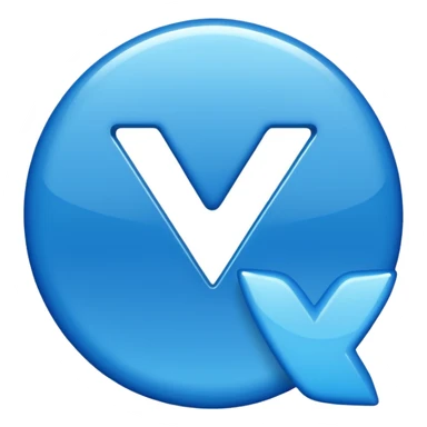 Blue check sticker