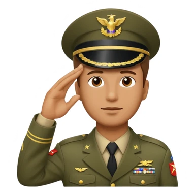 yes boss saluting sticker