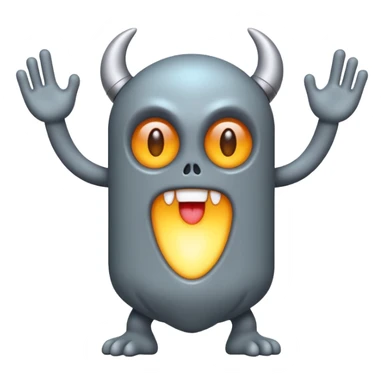 A compact monster that produces sound by tapping its own core in steady, heartbeat-like rhythms. Its body glows faintly with each beat it makes. sticker