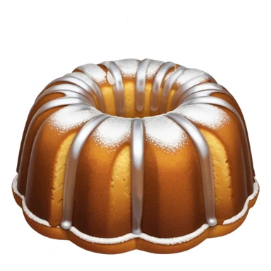 bundt cake with powdered sugar  sticker