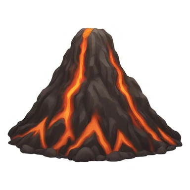 awakened volcano, ashes, fire, relief sticker