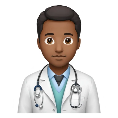 Black doctor sticker