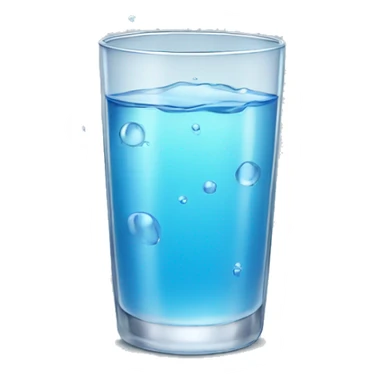 Glass of water sticker