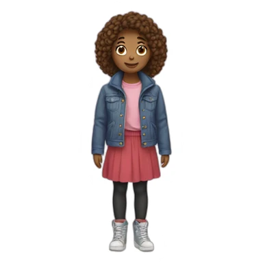 Ours sur une fille sticker