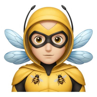 Superhero who wears a bee suit sticker