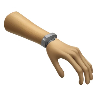 prosthesis wood arm sticker