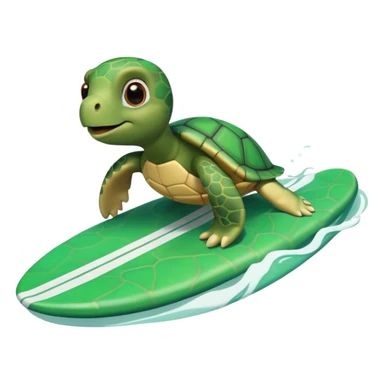 Turtle boogie boarding sticker