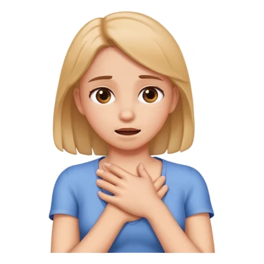 Arms choking holding neck girl sticker