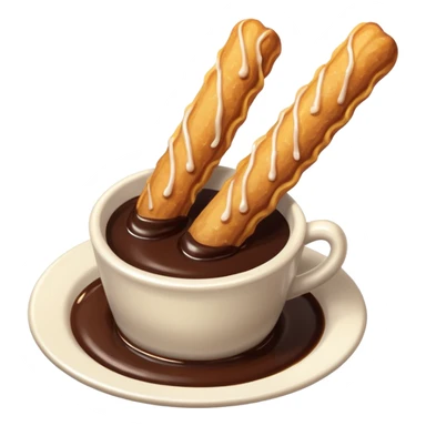 Churro with chocolate  sticker