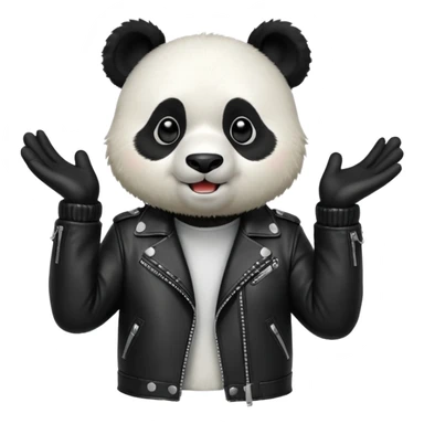 rockstar panda who sings sticker
