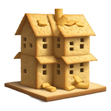 home made of crackers sticker