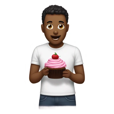EDP eating a cupcake sticker