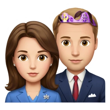 Prince Kate and Prince William sticker
