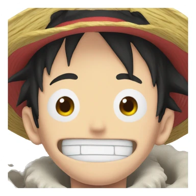Luffy melt sticker