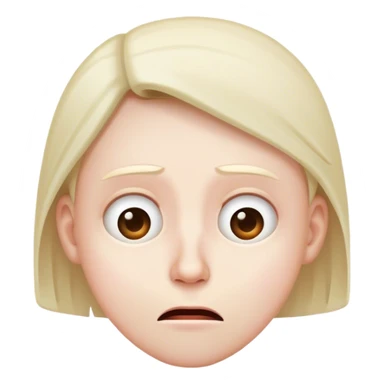 Nodding head confused  sticker