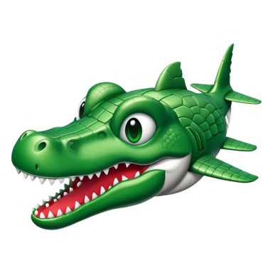 Cabeza de cocodrilo y cuerpo de avión  sticker