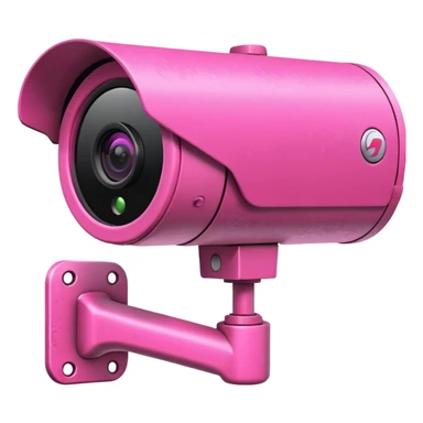 Security Camera pink with graffity sticker