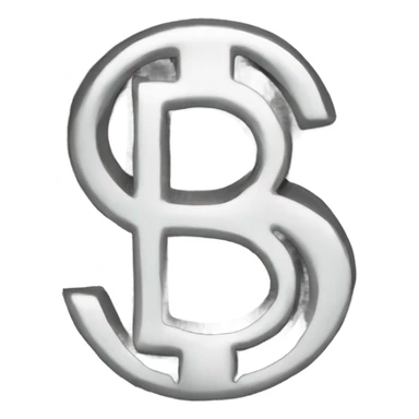 Money dollar sign letter b sticker