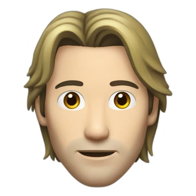 Young Keanu Reeves with blonde hair and no facial hair sticker