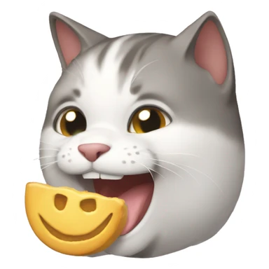 gato comendo barata sticker