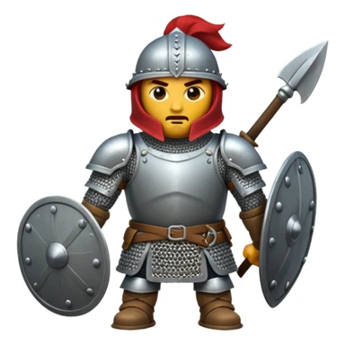 Medieval tank soldiers sticker