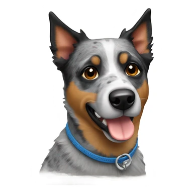 Blue heeler dog sticker