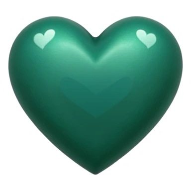 Corazón turquesas oscuro, más oscuro tirando a. Verde un poco mas azulado verdosos sticker