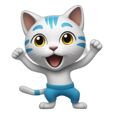 Un chat qui danse  sticker