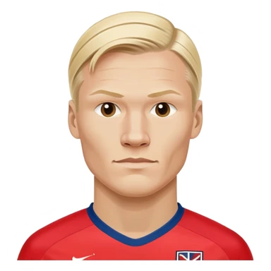 Erling Haaland soccer player in Norway jersey number 9 sticker