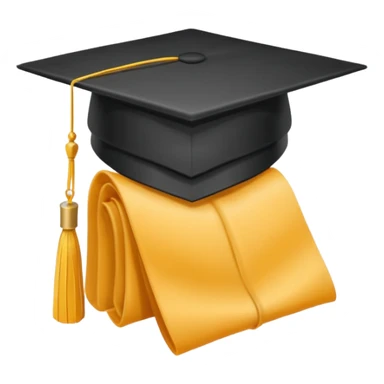 graduate cap digital sticker
