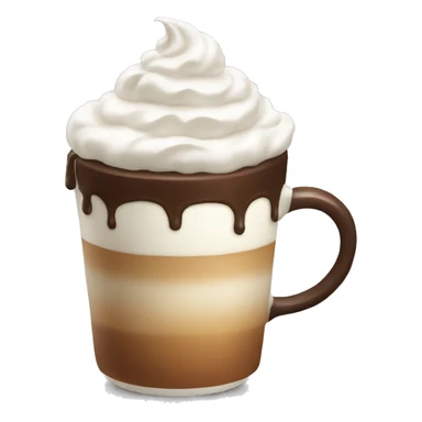 Coffee with whipped cream  sticker
