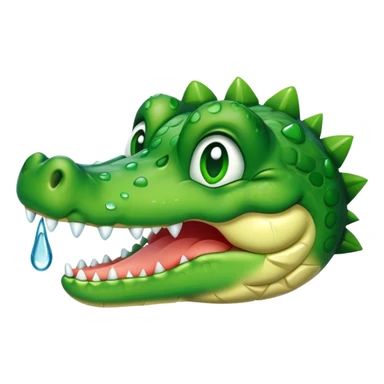 crocodile with tears sticker