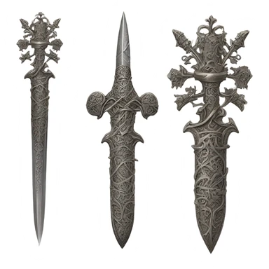 Gothic dagger sticker