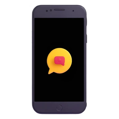 smartphone with call and text notifications sticker