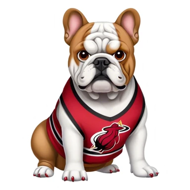 Bulldog Miami heat jersey  sticker