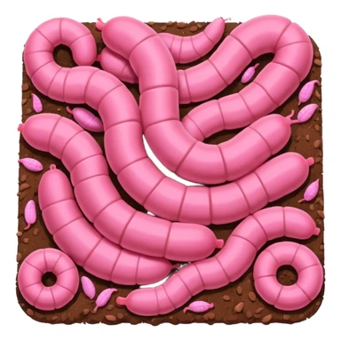 vers de terre  sticker