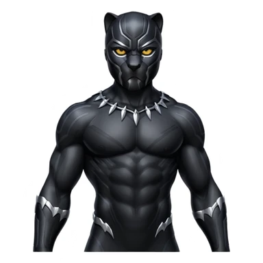 Black panther animal sticker