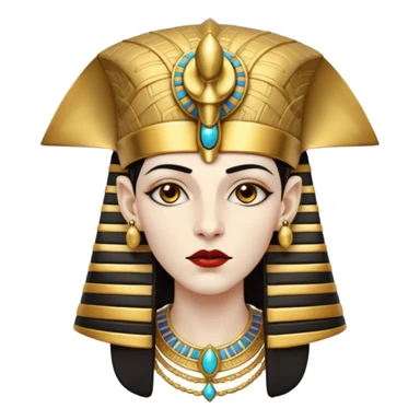 vampire with ancient egypt hat sticker