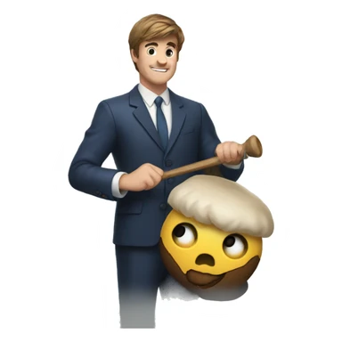 Mr beast holding a bonker sticker