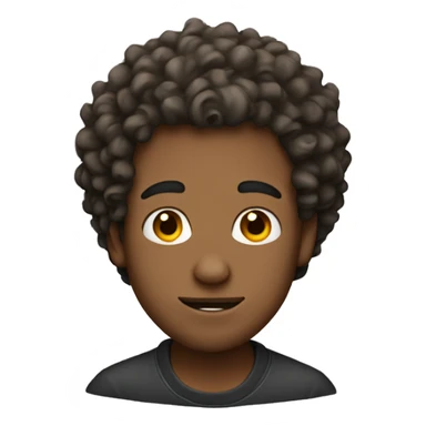 guy with curly hair and ear piercings  sticker