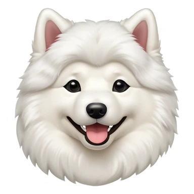 happy samoyed in Reims sticker