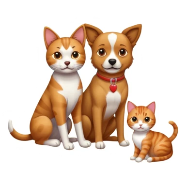 Dog and cat at beach  sticker
