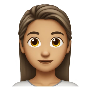 superhero, girl, bangs, long brown hair, pony tail, brown eyes, hispanic sticker