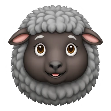 Oveja negra con canas sticker