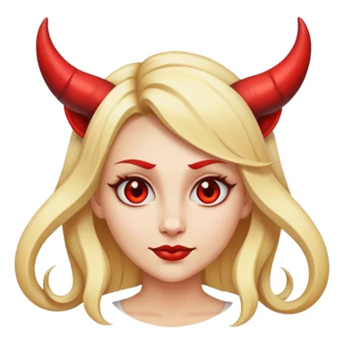 Blonde Lady devil  sticker