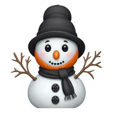 snowman with outfits  sticker