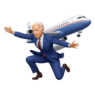 Biden fall on the aircraft steps sticker