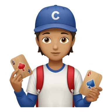 Skater with stickered deck sticker